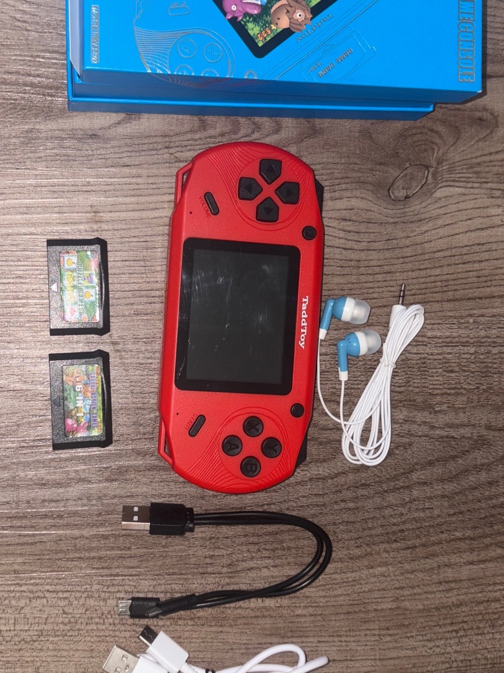 TaddToy 16 Bit Handheld Game Console for Kids Adults, 3.0'' Large Screen